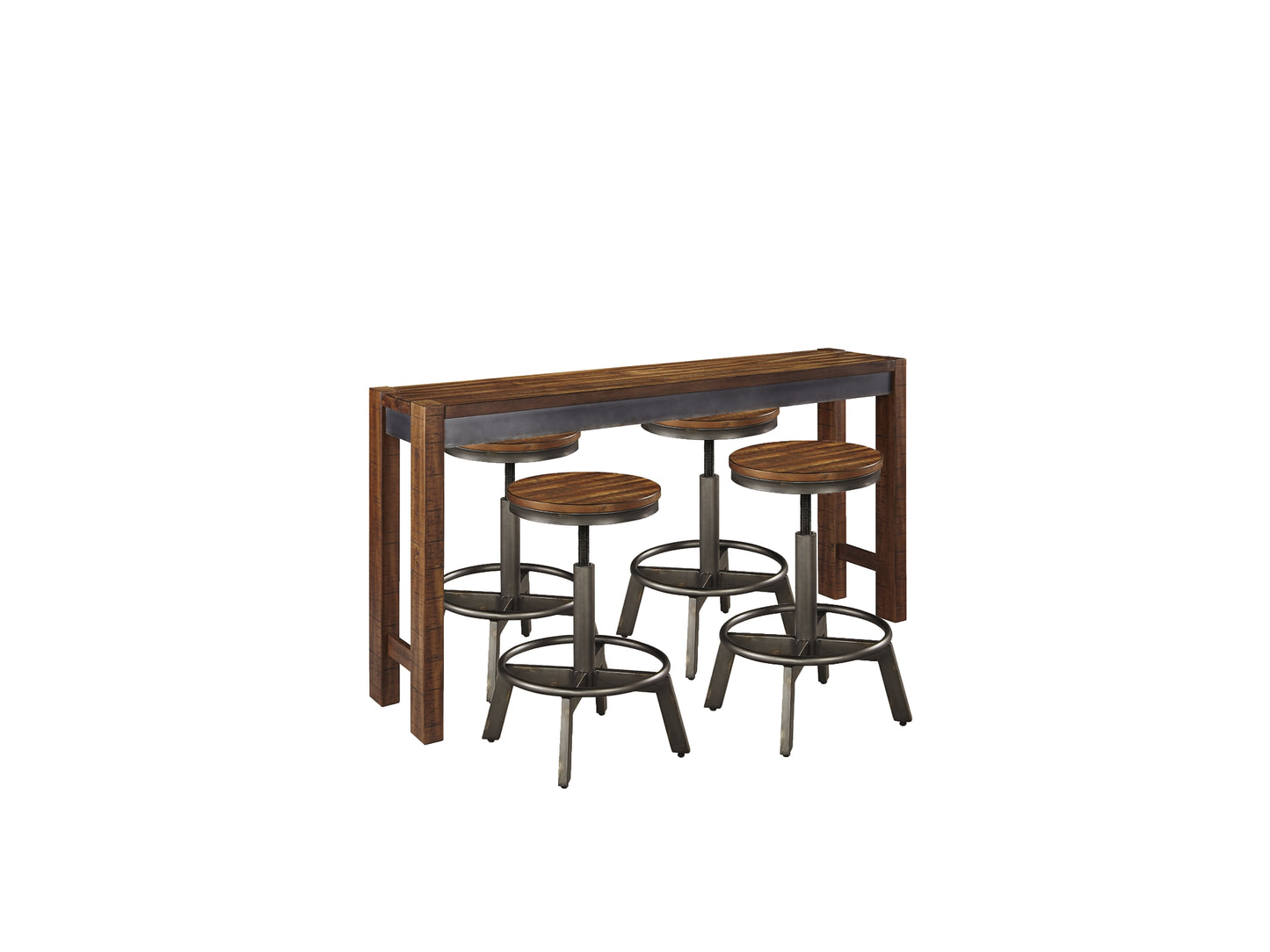 Torjin Counter Height Dining Table and 4 Barstools