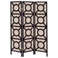 Vulcan 3 Panel Room Divider Folding Shoji Screen Cappuccino