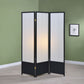 Calix 3-Panel Room Divider Folding Shoji Screen Black