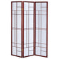 Katerina 3-Panel Room Divider Folding Shoji Screen Cherry