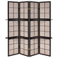 Iggy 4-Panel Room Divider Folding Shoji Screen Cappuccino