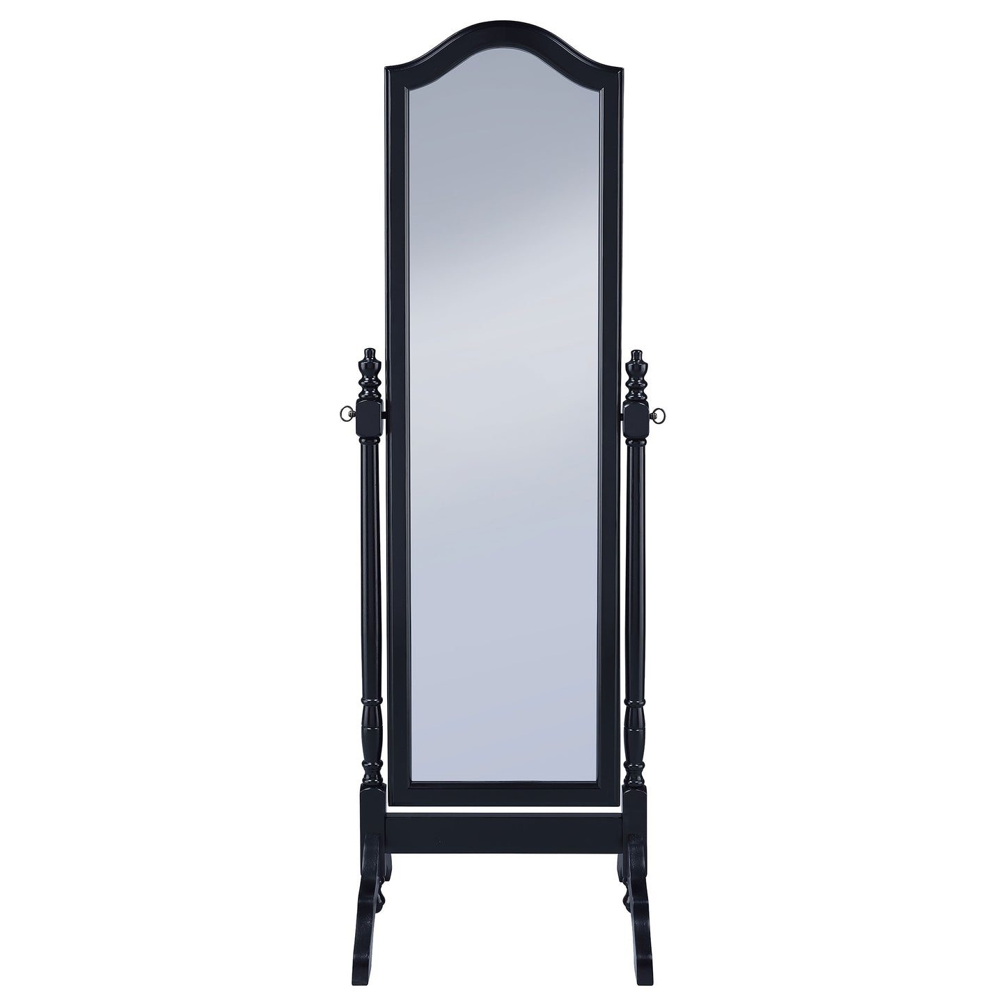 Cabot Wood Adjustable Full Length Cheval Mirror Black