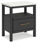 Cadmori Full Upholstered Panel Bed with Dresser and 2 Nightstands