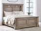 Blairhurst Queen Panel Bed with Mirrored Dresser and Nightstand