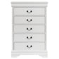 Louis Philippe 5-drawer Bedroom Chest White