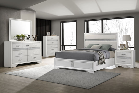 Miranda 5-piece Eastern King Bedroom Set White