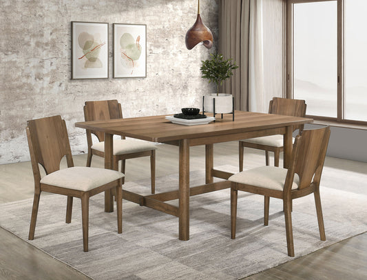 Biltmore 5-piece 71-inch Rectangular Dining Table Set Walnut