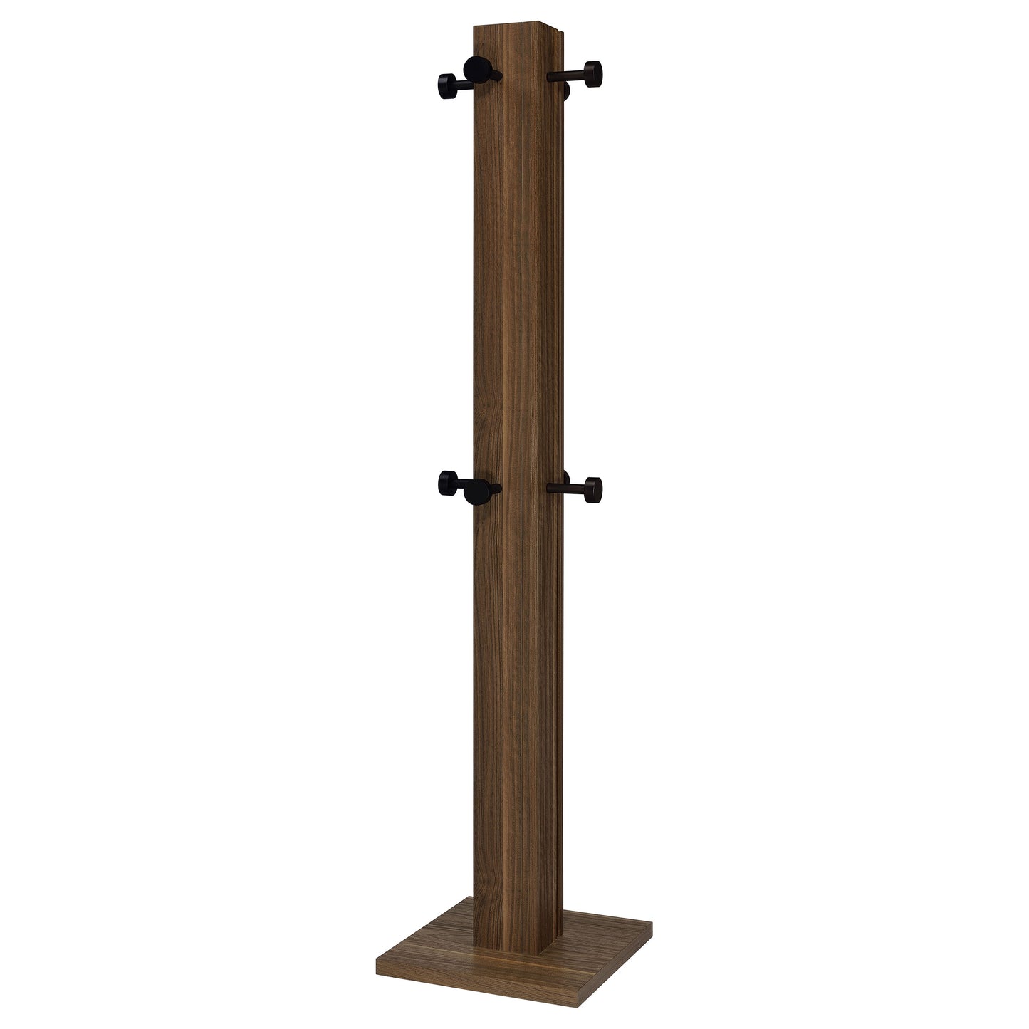 Rikkie Walnut Coat Rack Walnut and Mirror