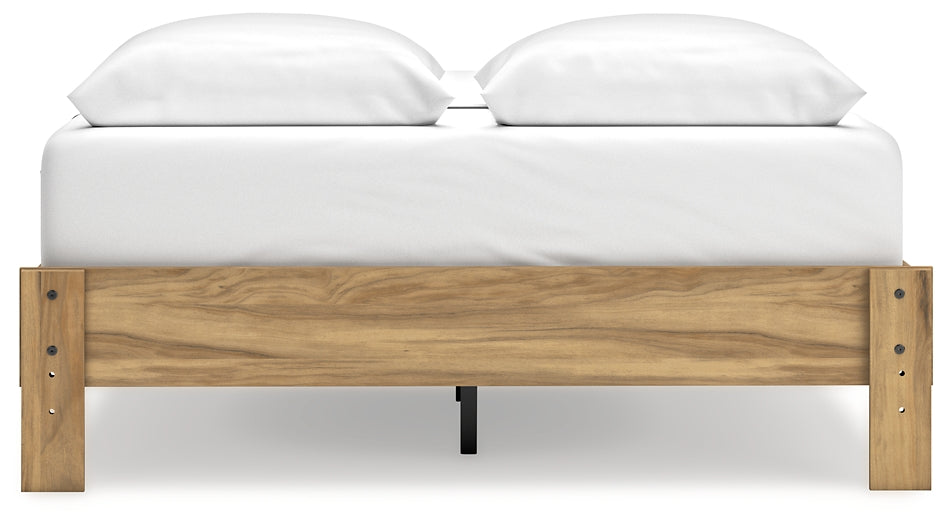 Bermacy Queen Platform Bed with Dresser, Chest and Nightstand