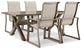 Beach Front Outdoor Dining Table and 4 Chairs