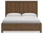 Cabalynn King Panel Bed with Storage with Mirrored Dresser, Chest and 2 Nightstands