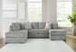 Casselbury 2-Piece Sectional with Ottoman