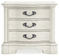 Arlendyne Queen Upholstered Bed with Mirrored Dresser, Chest and Nightstand