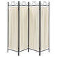 Dove 4-Panel Room Divider Folding Shoji Screen Beige