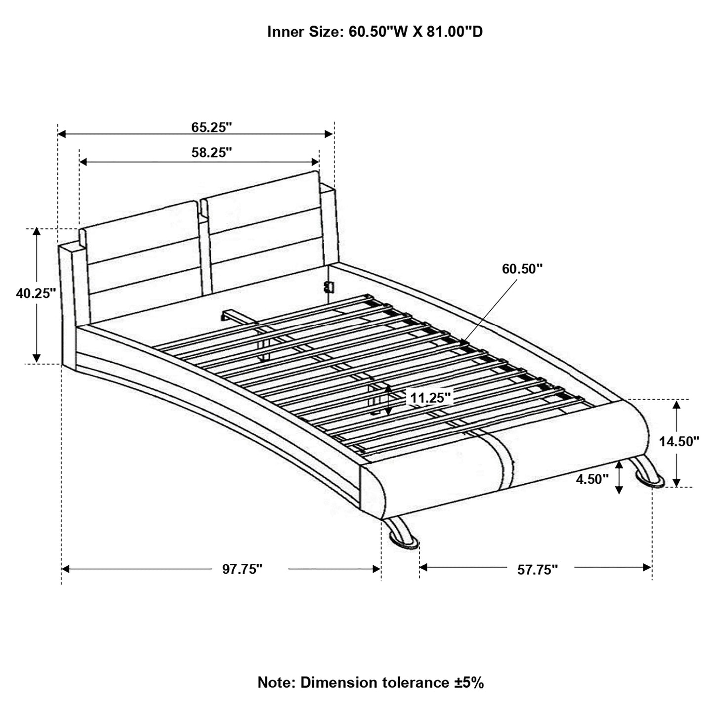 Jeremaine Upholstered Queen Sleigh Bed White