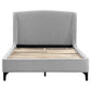 Mosby Upholstered Queen Wingback Bed Grey