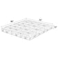 Key 10" Eastern King Memory Foam Mattress White