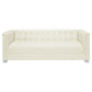 Chaviano Upholstered Track Arm Sofa Pearl White