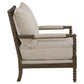 Blanchett Upholstered Bobbin Accent Chair Beige and Natural