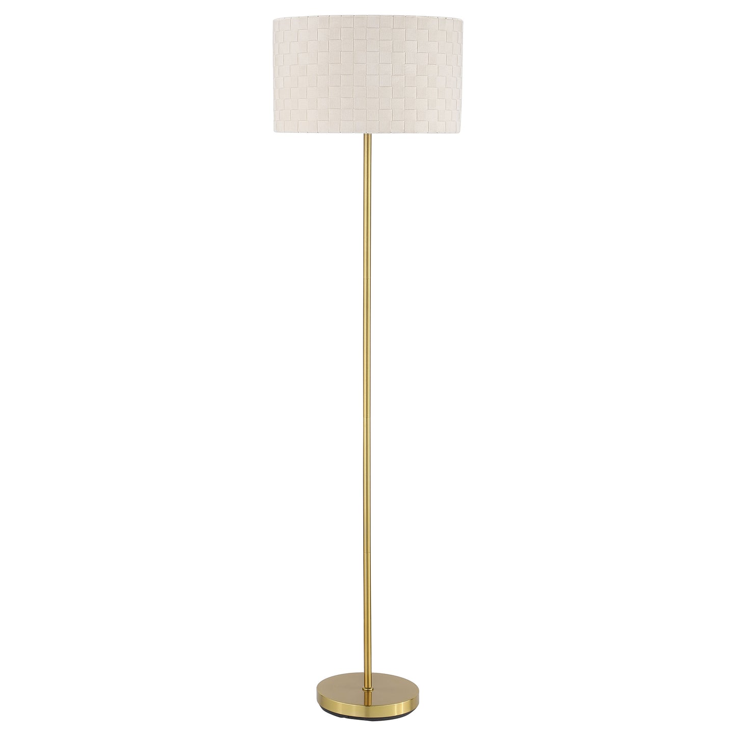 Ramiro 66-inch Drum Shade Metal Floor Lamp Gold