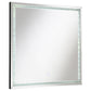 Noelle 39 x 39 Inch Wall Mirror with LED Lighting Silver