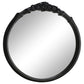 Sylvie 30 x 31 Inch French Provincial Wall Mirror Black